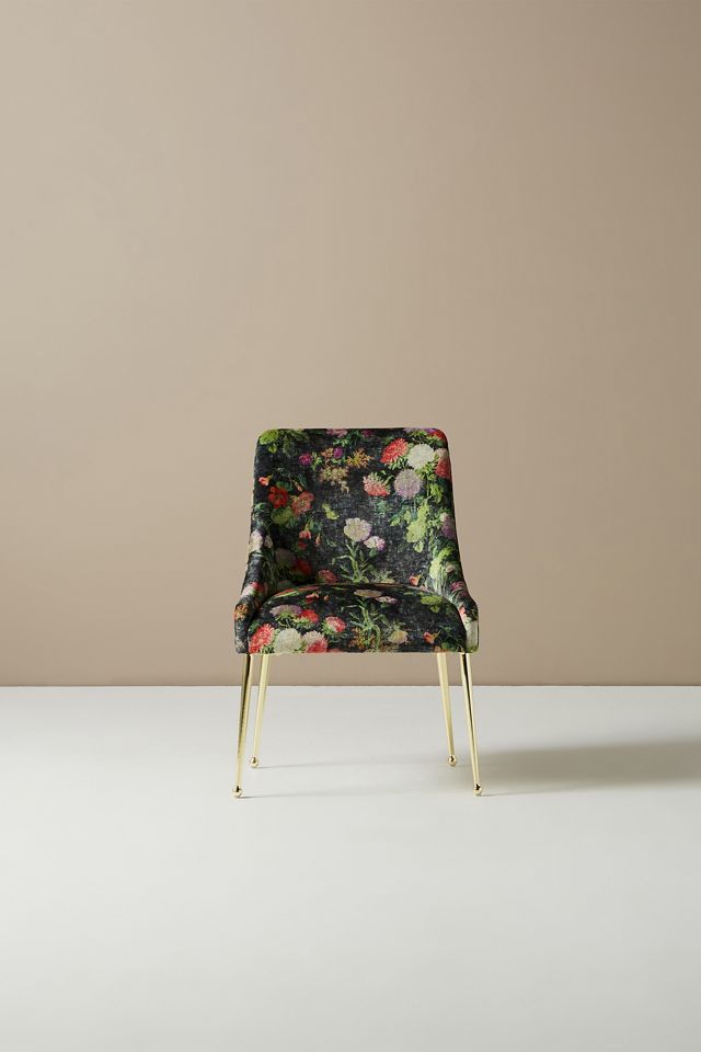 Briar Floral Velvet Elowen Dining Chair #1