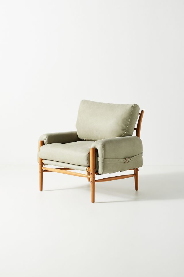 Anthropologie store leather chair