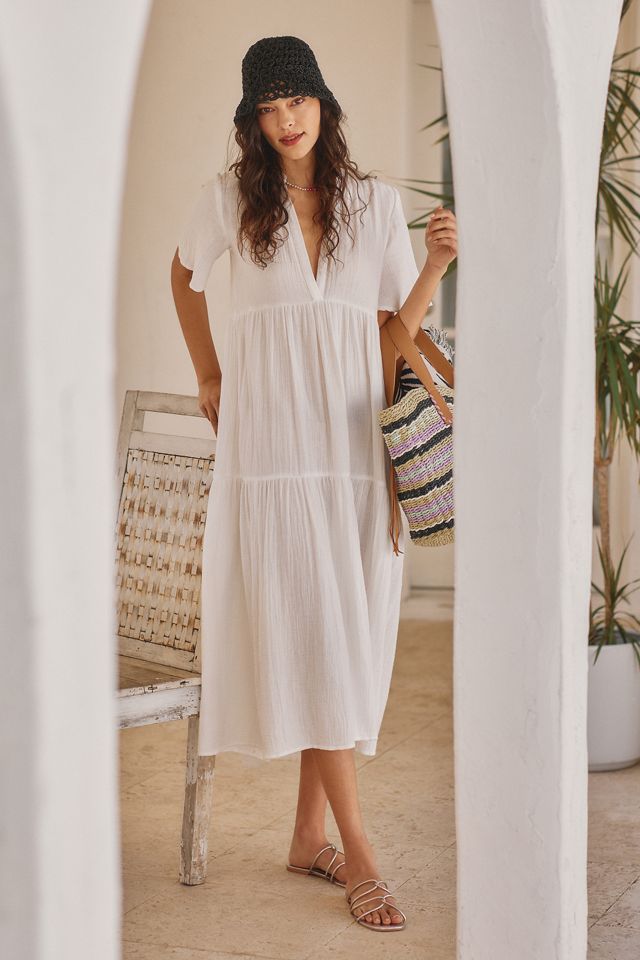 Anthropologie Linen Maxi Dress - Allie's Fashion Alley