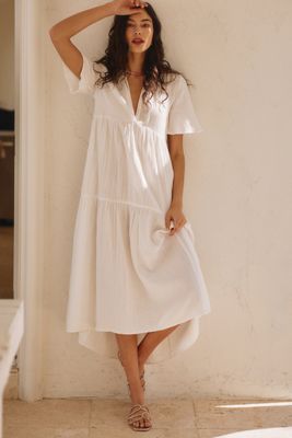 パーティードレス Mac Duggal Halter Polka Dot Ruffle Charmeuse Maxi Dress Mac Duggal Halter Polka Dot Ruffle Charmeuse Maxi Dress
