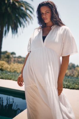 plus size flowy beach dresses Plus Size Off-Shoulder Chiffon Dress