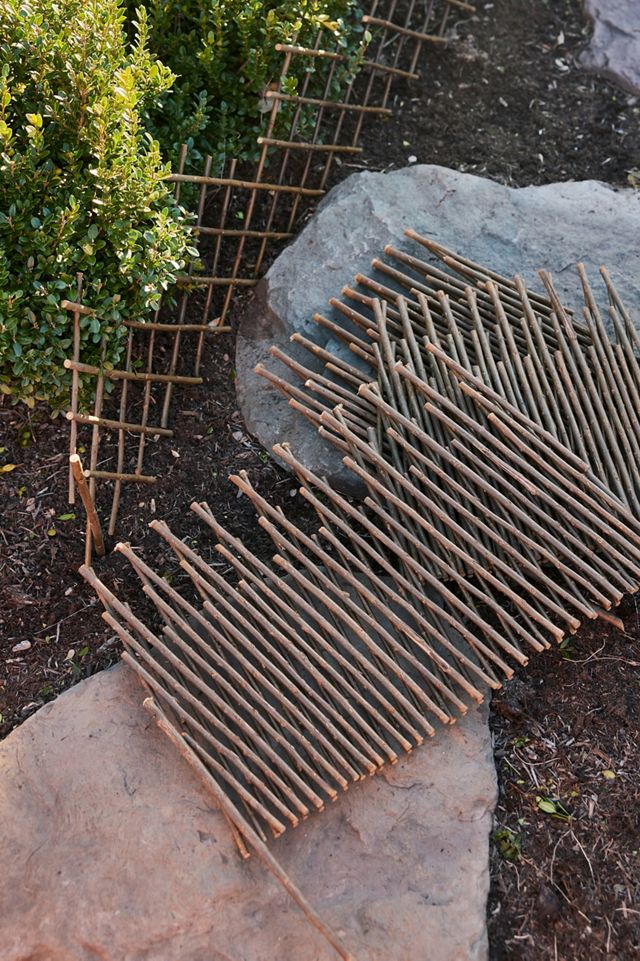 Expandable Woven Willow Fencing, Set of 4 #1