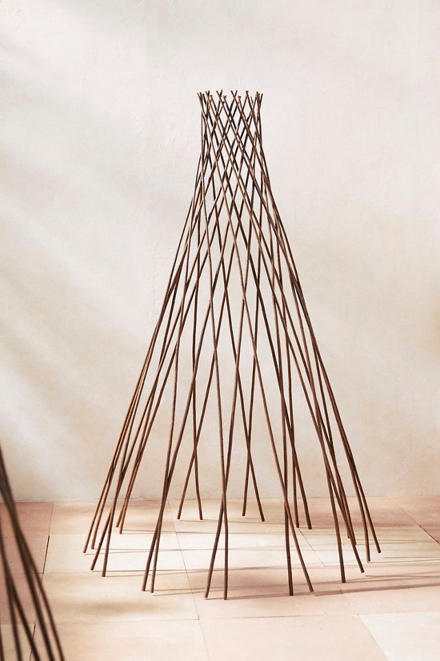 Woven Willow Cone Obelisk #3