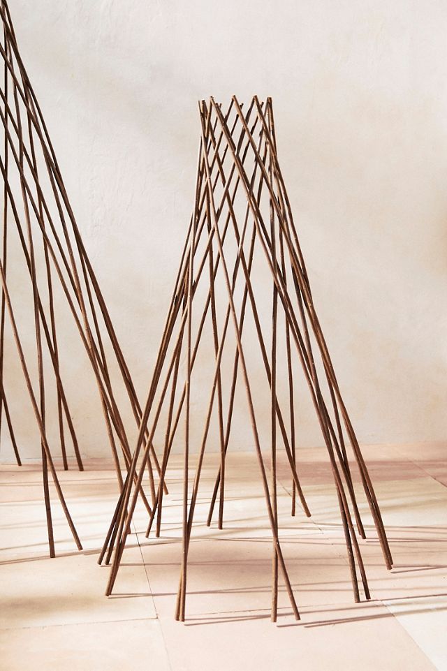 Woven Willow Cone Obelisk #5