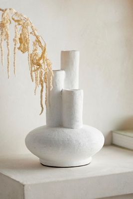 Three Cylinder Ceramic Vase
