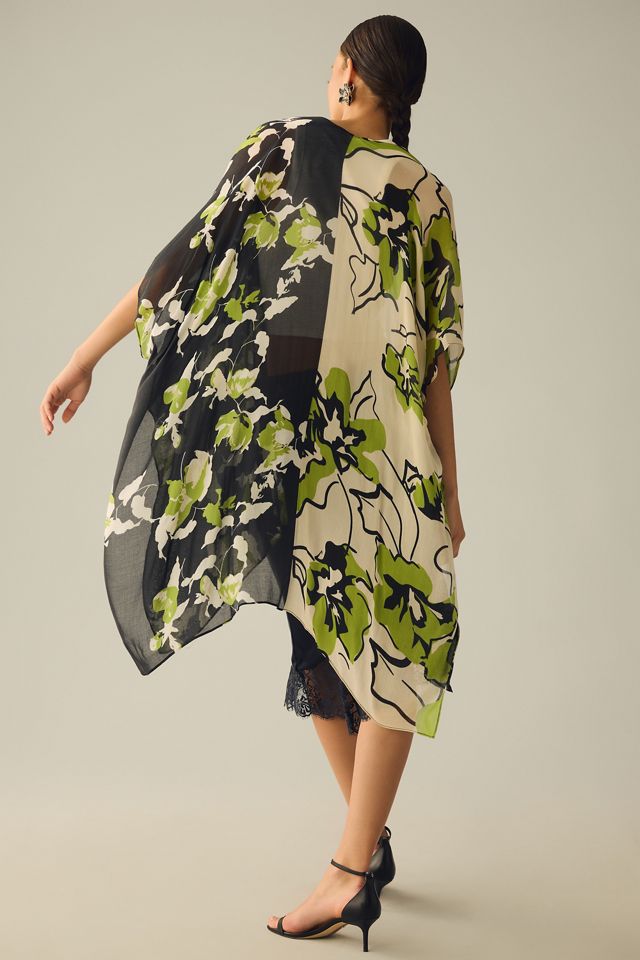 By Anthropologie Floral Printed Kimono #1