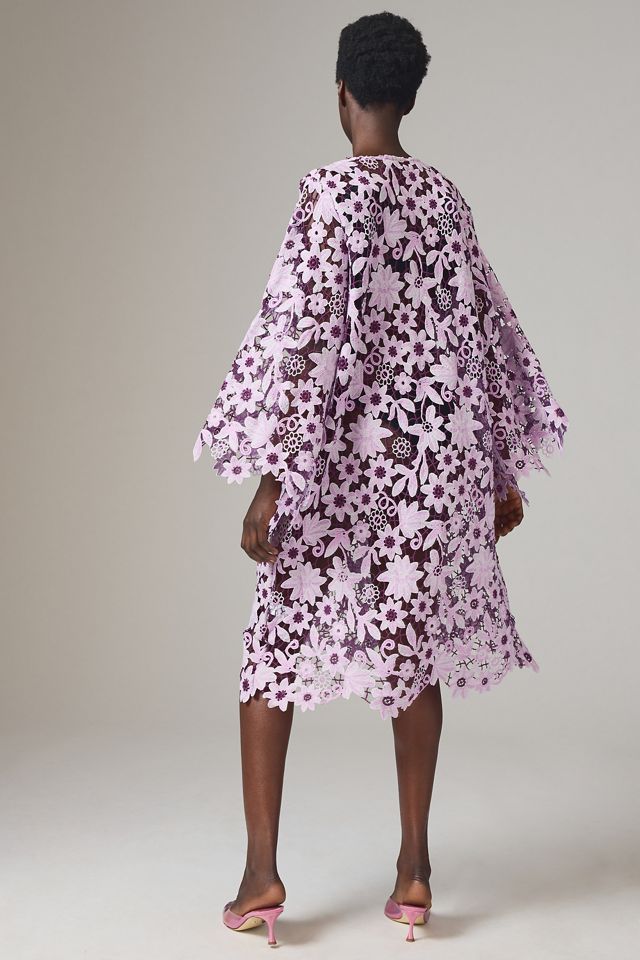 By Anthropologie Floral Lace Kaftan #1
