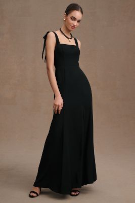 Bhldn Clara Georgette Dress In Black