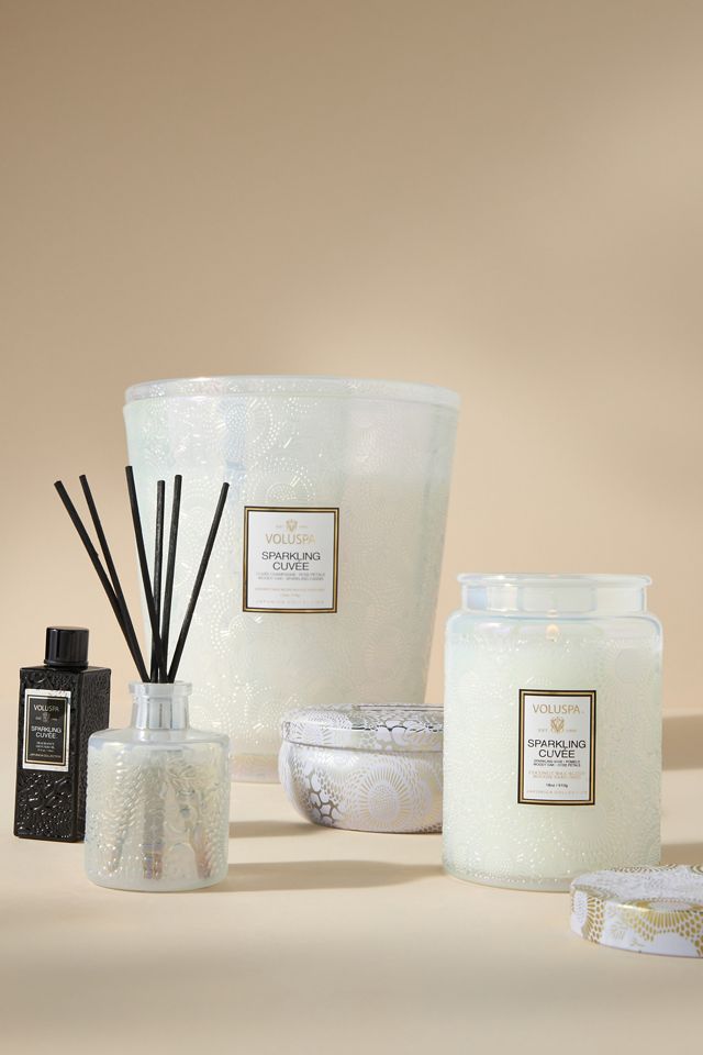 Voluspa Giant Sparkling Cuvée Hearth Candle AnthroLiving