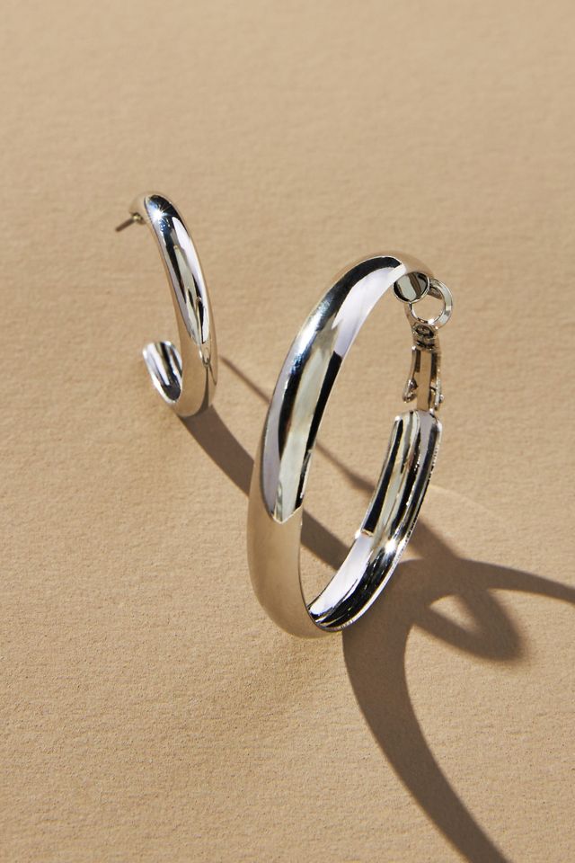Set of Two Classic Hoop Earrings #1