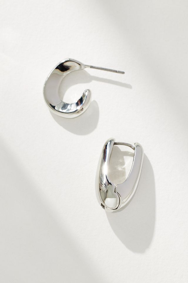 Set of Two Molten Metal Earrings #1