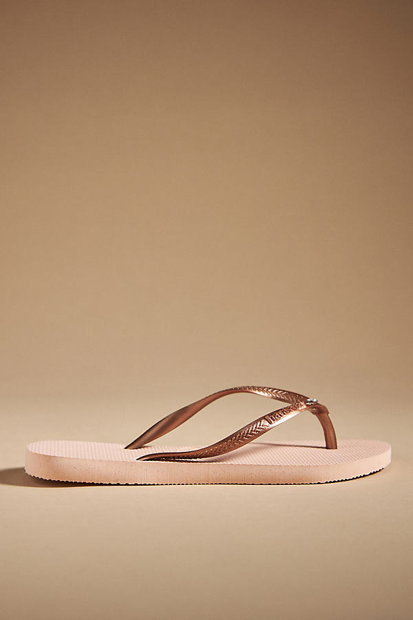 Havaianas Slim Crystal Sandals In Pink