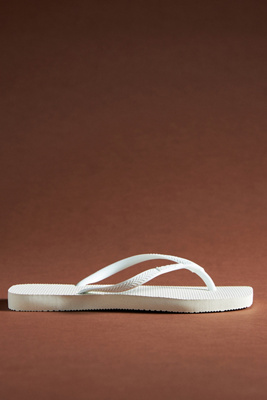 Havaianas Square-toe Sandals In White