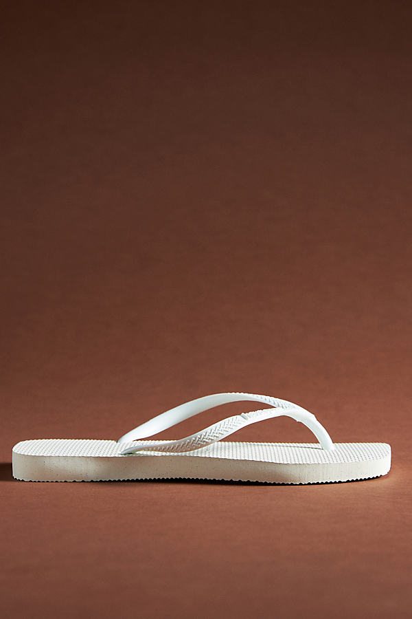 Havaianas Square-toe Sandals In White