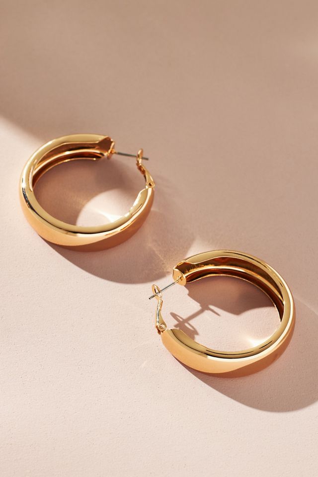 Classic Wide Hoop Earrings #1