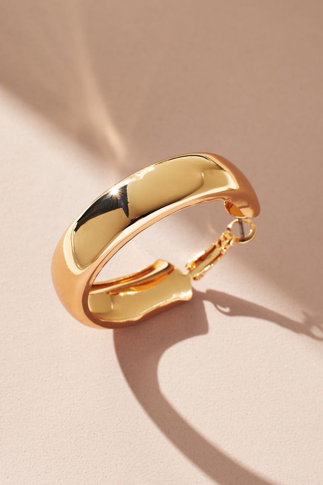 Classic Wide Hoop Earrings #2