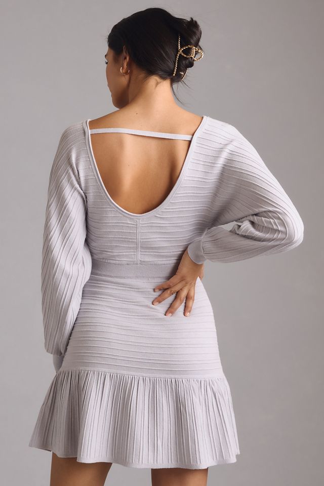 Daily Practice by Anthropologie Long-Sleeve Flared Sweater Mini Dress |  Anthropologie