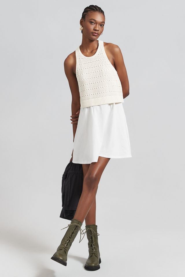 Daily Practice by Anthropologie Twofer Sweater Knit Mini Dress #3