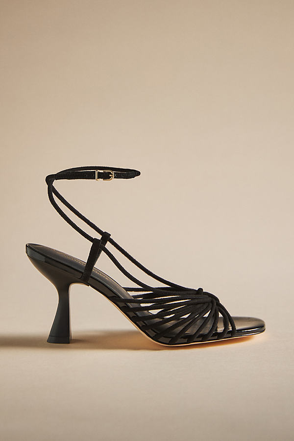 By Anthropologie Strappy Heels In Black