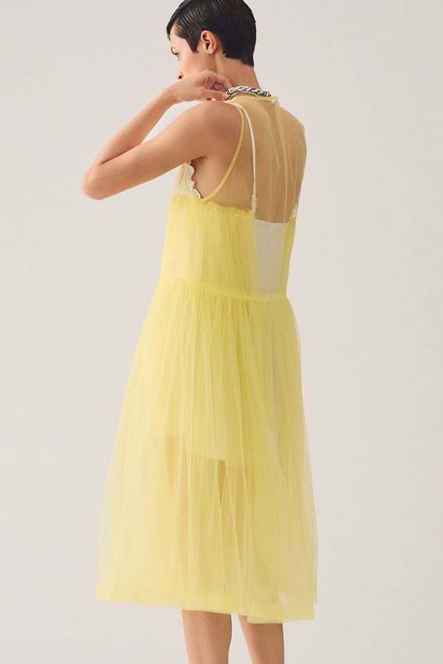 Maeve Sleeveless Sheer Tulle Overlay Duster #2
