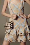 Jute Raffia With Pearl Clutch-Khaki main image 1