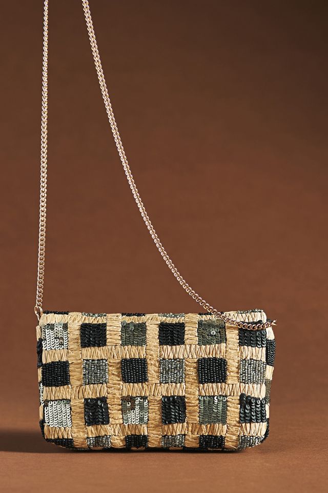 Cherry and Raffia Lock Clutch main image 0
