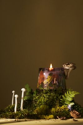 Nathalie Lete Gourmand Pumpkin Spice & Black Walnut Glass Candle
