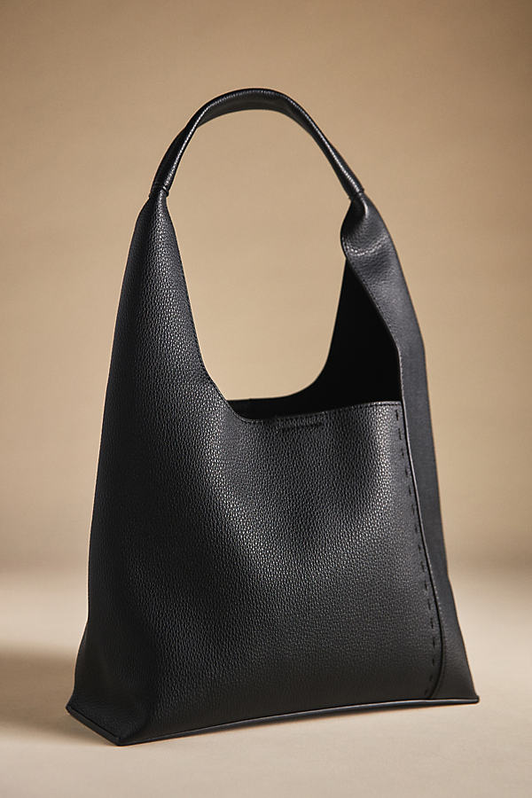 By Anthropologie Faux Leather Oversized Bag In Black