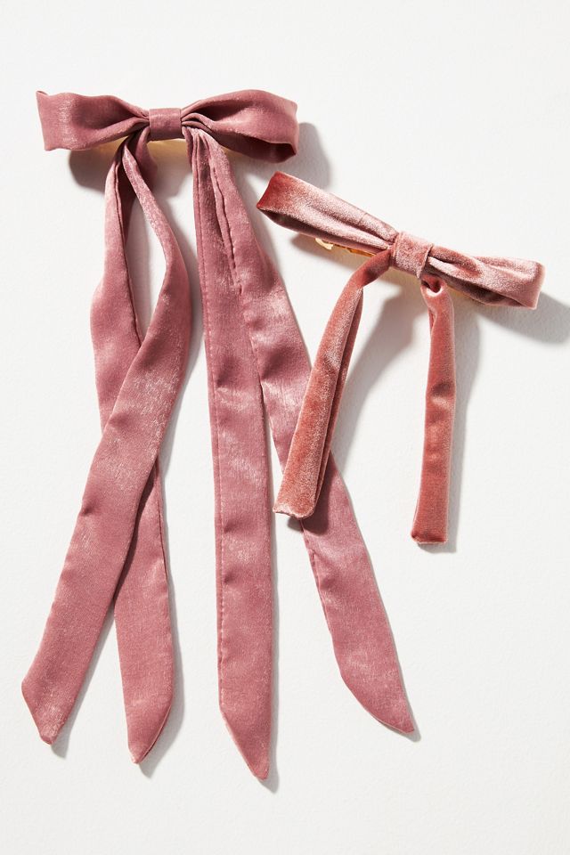 Set of Two Bow Barrettes #1