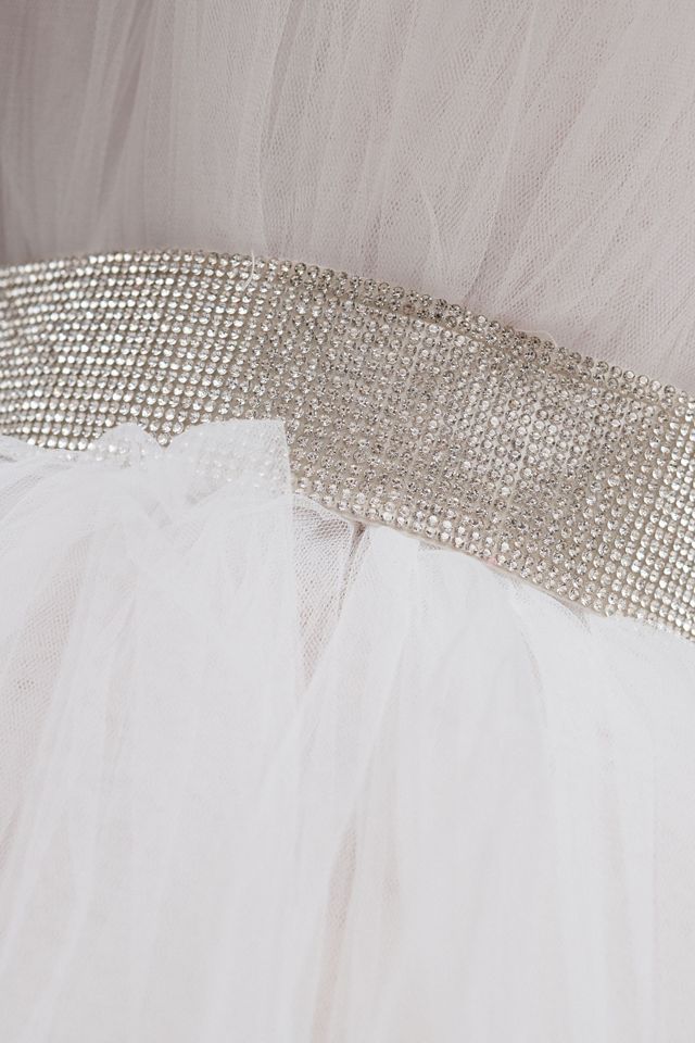 Bronx and Banco Anna Blanc Strapless Belted Tulle Mini Dress #4