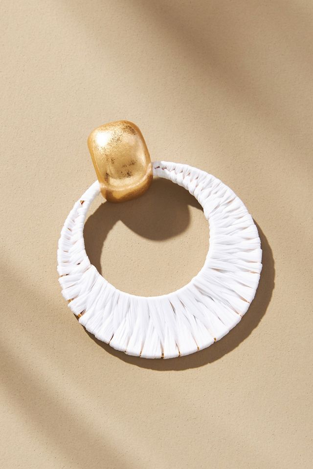 Raffia Hoop Earrings #2