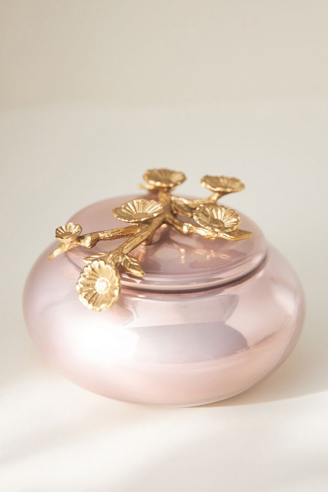 Sofia Fresh Fig & Pink Peppercorn Flower-Lid Glass Candle #3