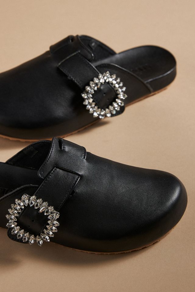 Mystique Jeweled Leather Mules #2