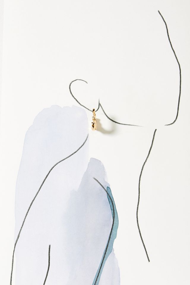 Twisted Ribbon Hoop Earrings #2