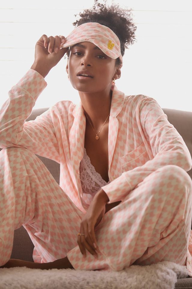 Kerri Rosenthal Betty Pajama Set & Eye Mask | Anthropologie