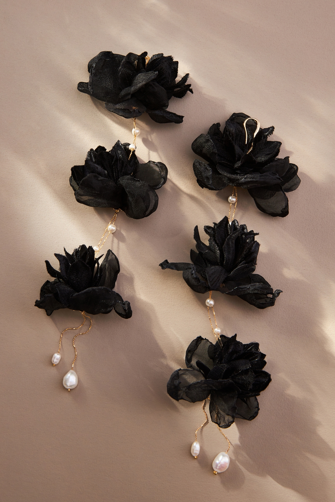 Triple Flower Earrings