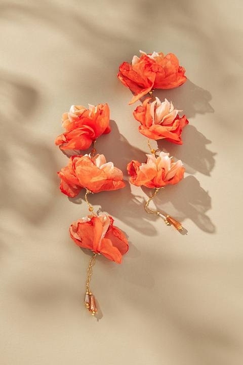 Triple Flower Earrings