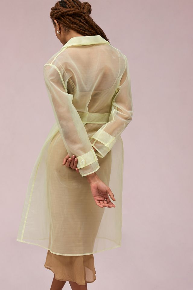 By Anthropologie Sheer Trench Coat #2