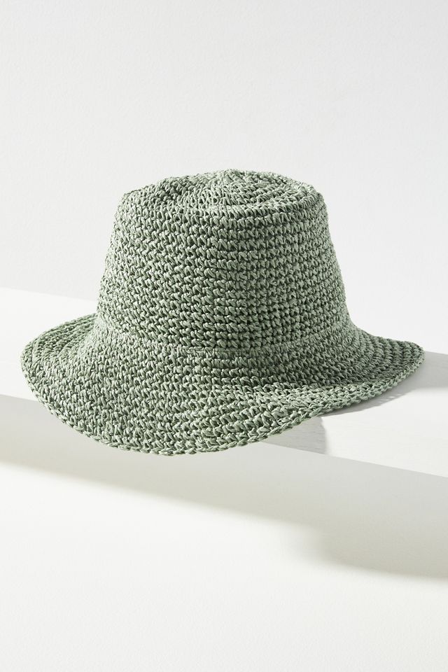 Wyeth Packable Straw Bucket Hat | Anthropologie display picture 3