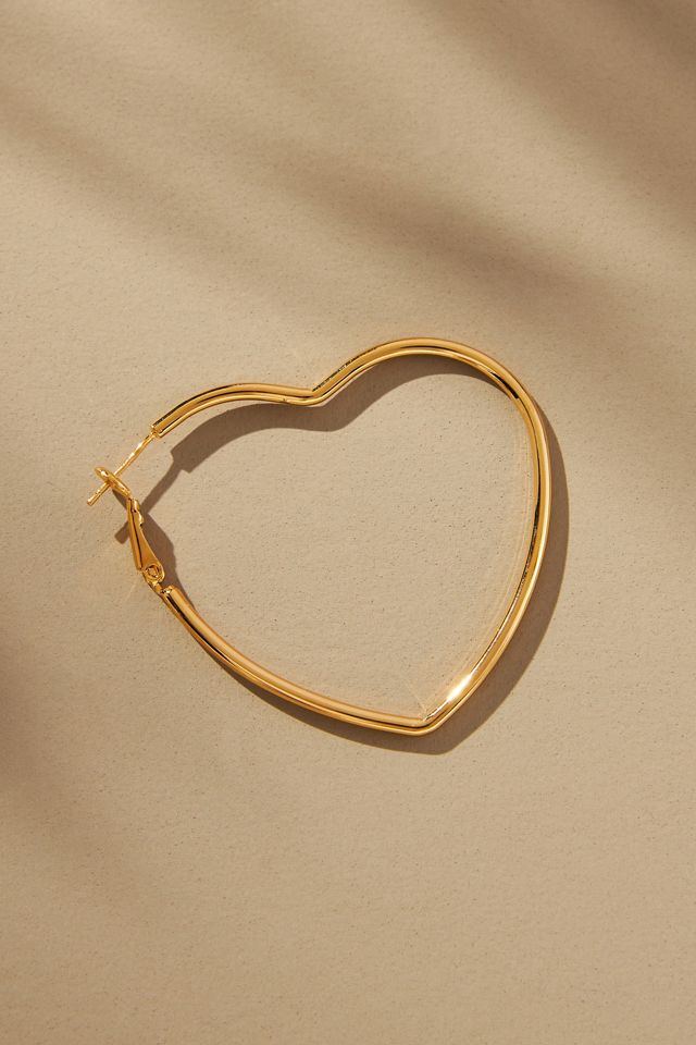 Heart Hoop Earrings #1