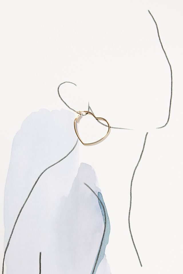 Heart Hoop Earrings #2