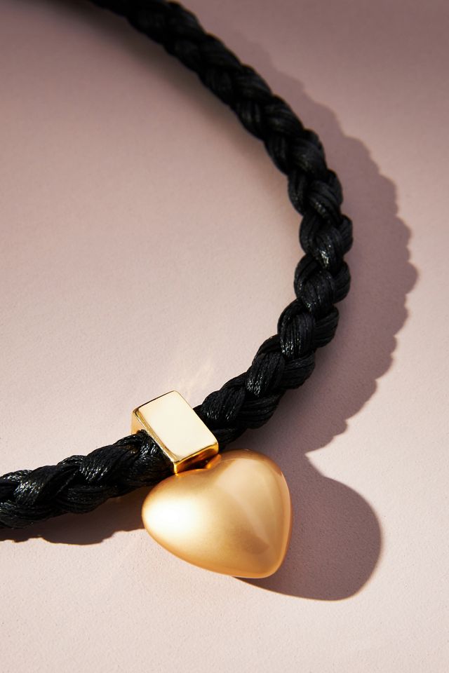 Rope Chain Heart Pendant Necklace #2