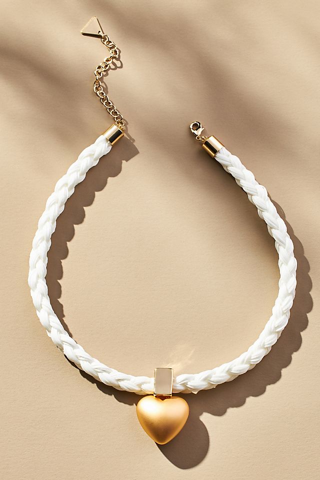Rope Chain Heart Pendant Necklace | Anthropologie