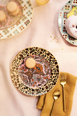 Anthropologie Jylin Dessert Plate In Pink