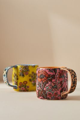 Anthropologie Jylin Mug In Green