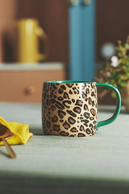 Anthropologie Jylin Mug In Animal Print