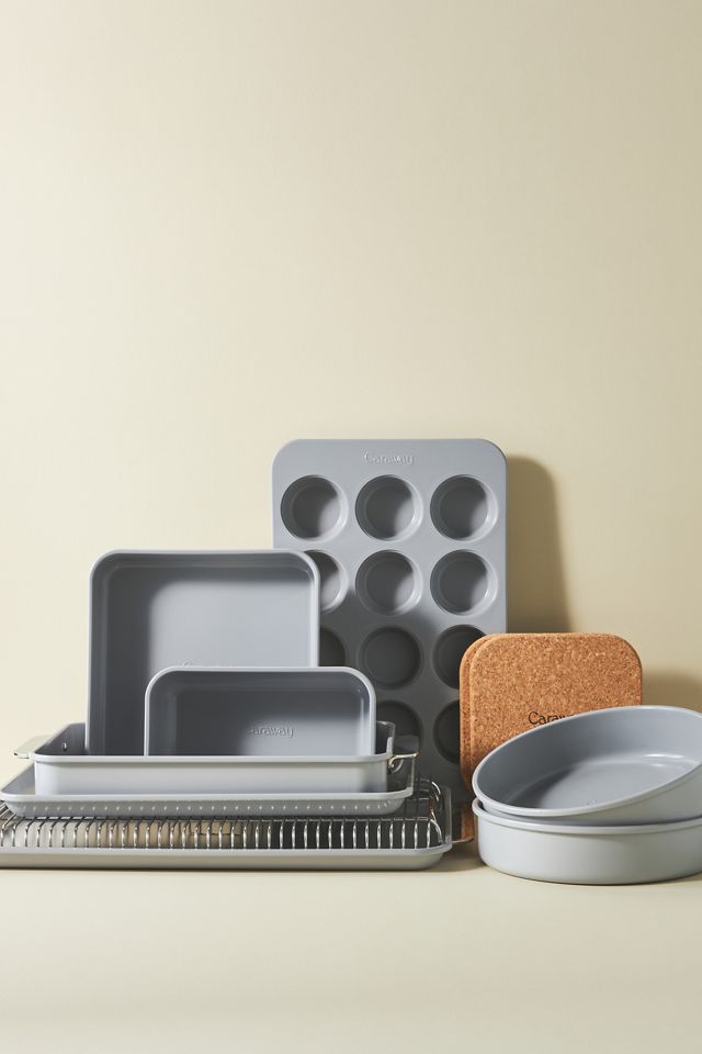 Caraway Complete Bakeware Set in Gray  Bakeware set, Ceramic bakeware set,  Ceramic bakeware