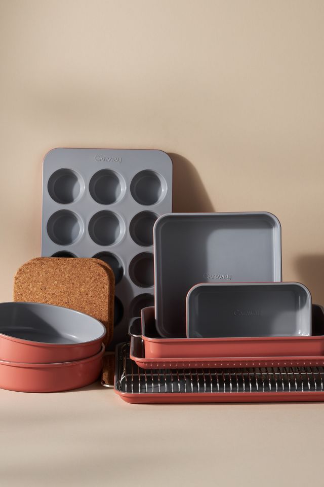Caraway Complete Bakeware Set in Gray  Bakeware set, Ceramic bakeware set,  Ceramic bakeware