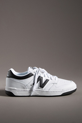 New Balance 480 Unisex Sneakers White/black In Black