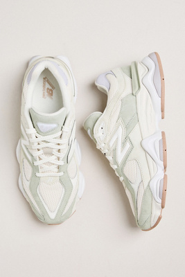 New Balance Round Toe Panelled Sneakers With Rubber Sole In Multi